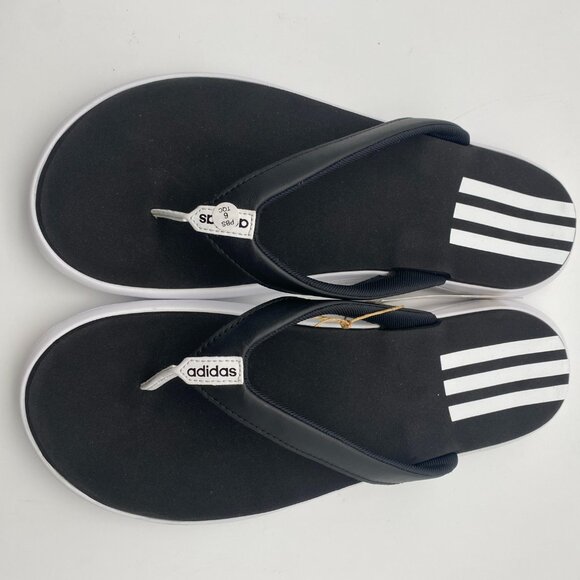 ADIDAS COMFORT FLIP FLOP BLACK/WHITE US MEN\'S SIZE 11 main image 5